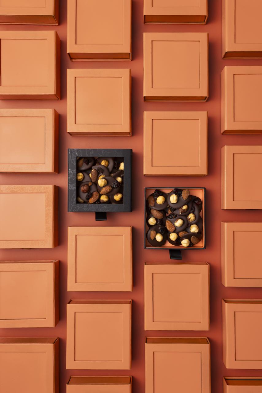 Goji-Schokoladen-mendiants Dunkel